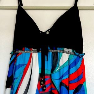 Multicolored mini dress in XS by Guess Jeans.